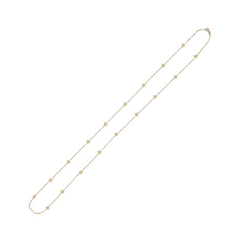 Micro stars long necklace in 18kt solid gold