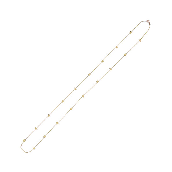 Micro stars long necklace in 18kt solid gold