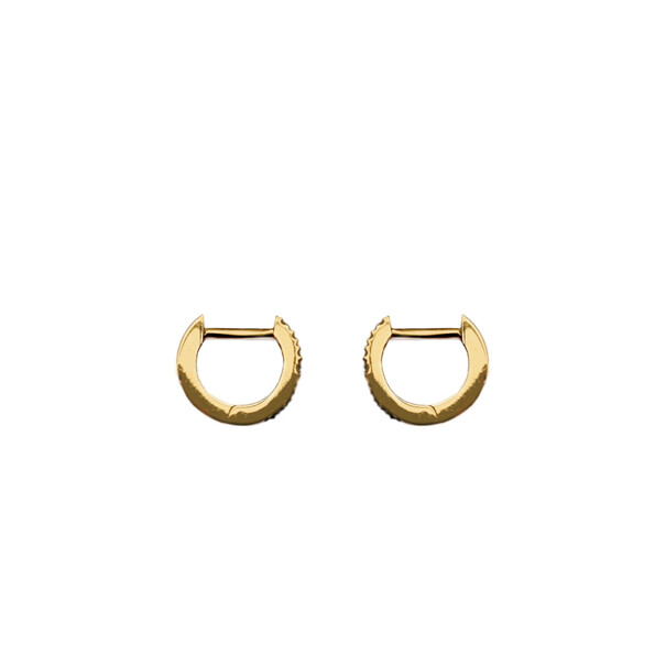 Micro hoops rainbow in 18kt solid gold