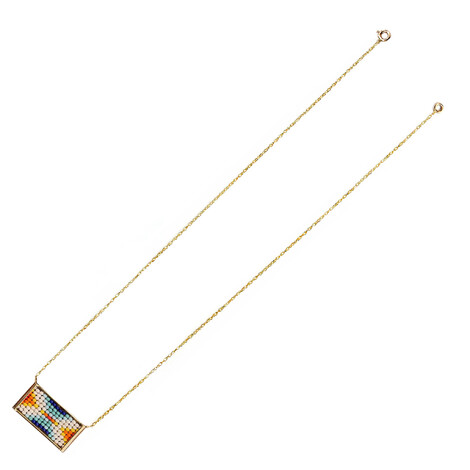 Navajo tricot necklace in 18kt solid gold