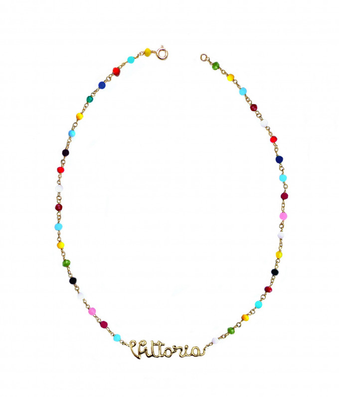 Name Rosary Necklace in...