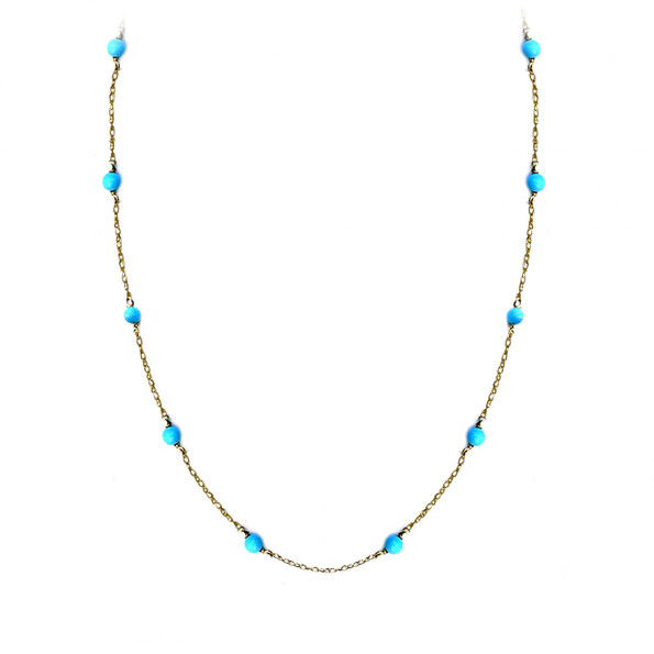 "azzurra" necklace in 18kt solid gold