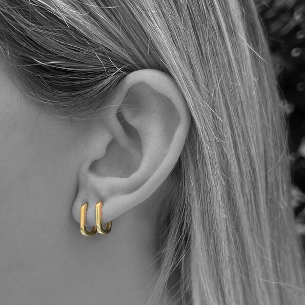 "ventana" earrings in 18kt solid gold