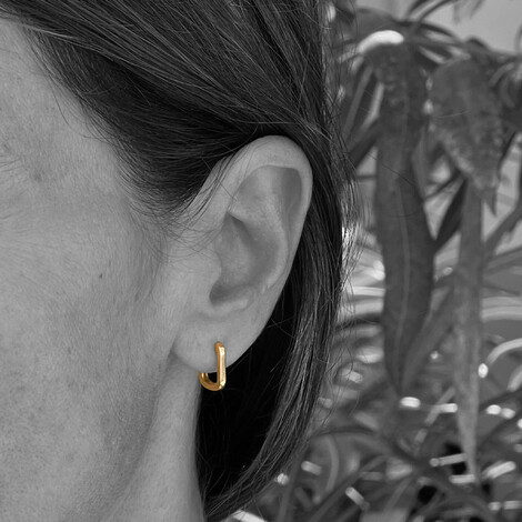 "ventana" earrings in 18kt solid gold
