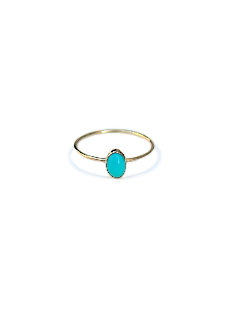 Anello "oval turquoise"