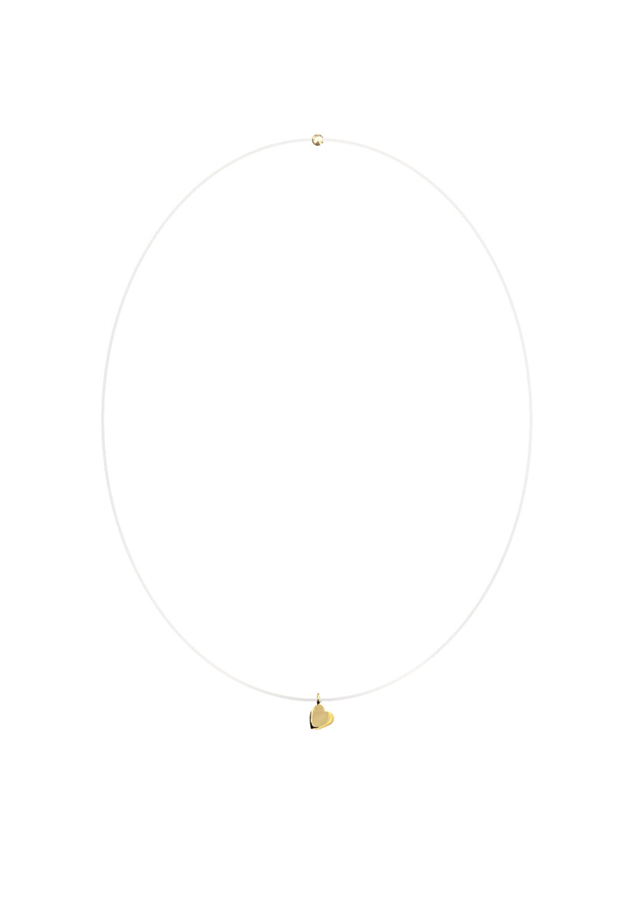 Invisibile micro heart, star or moon in 18kt solid gold