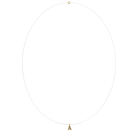 Invisibile micro initial in 18kt solid gold