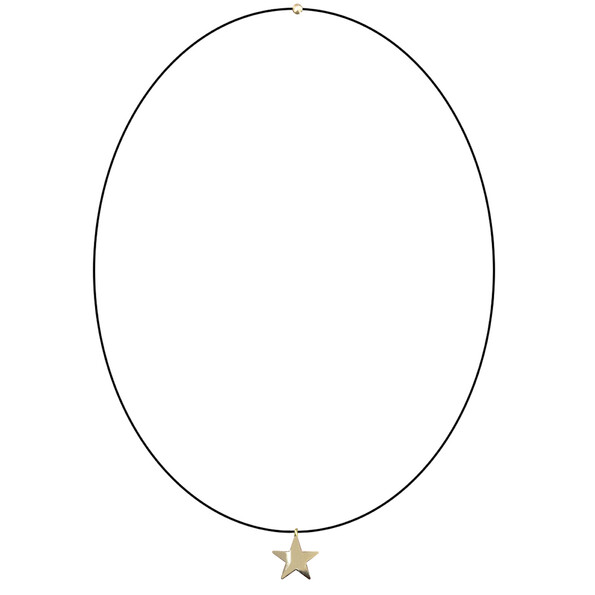 Invisibile large star in 18kt solid gold