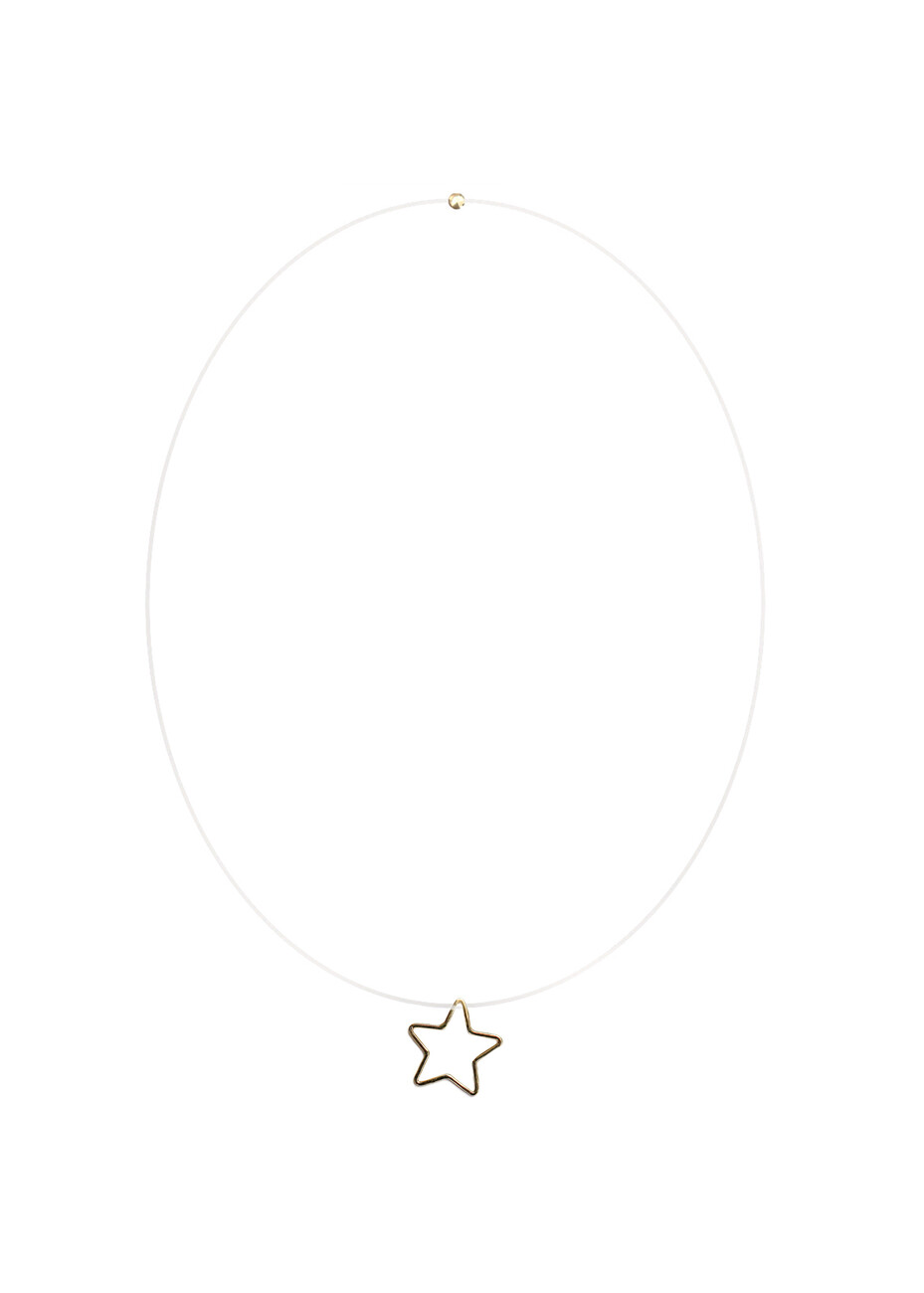 Invisibile wire star in 18kt solid gold