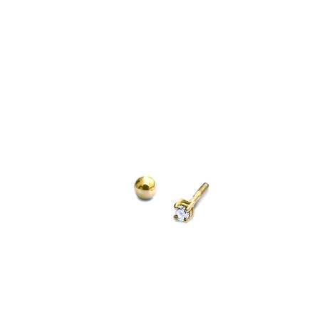 Small piercing in 18kt solid gold and diamond
