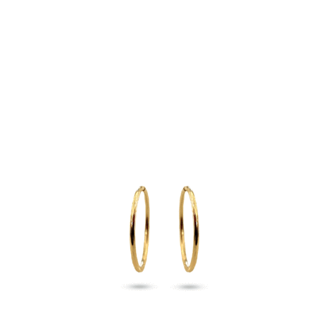 Small hoops in 18kt gold...