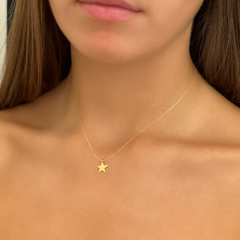 Invisibile medium star in 18kt solid gold