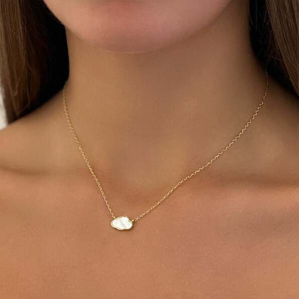 Cloud necklace in 18kt solid gold