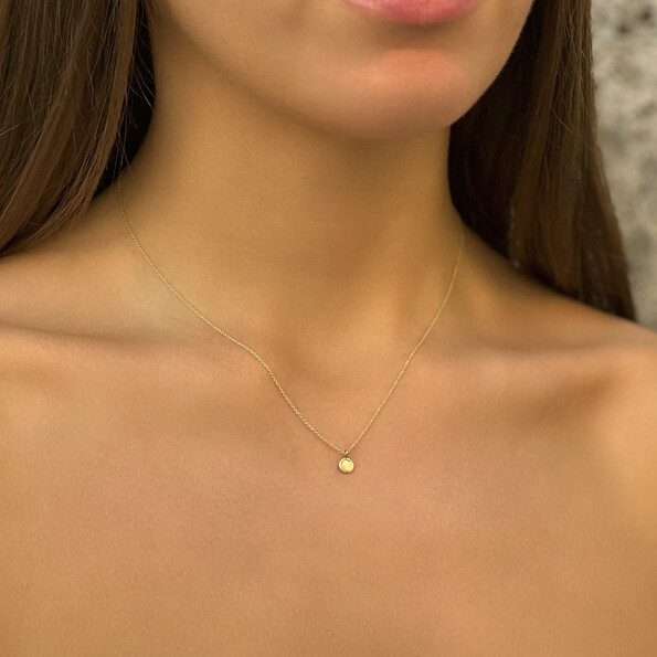Micro Disk Necklace