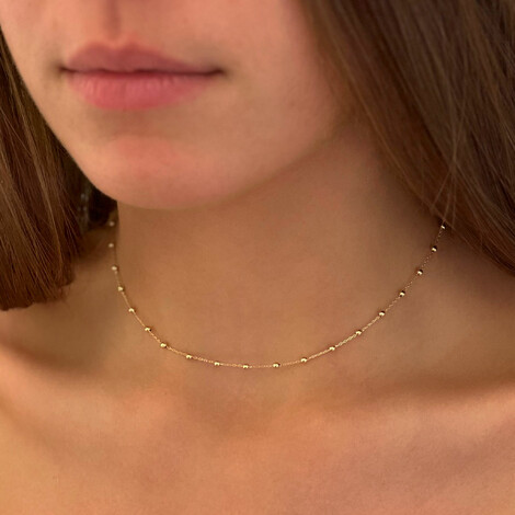 "simplicity" choker in 18kt solid gold
