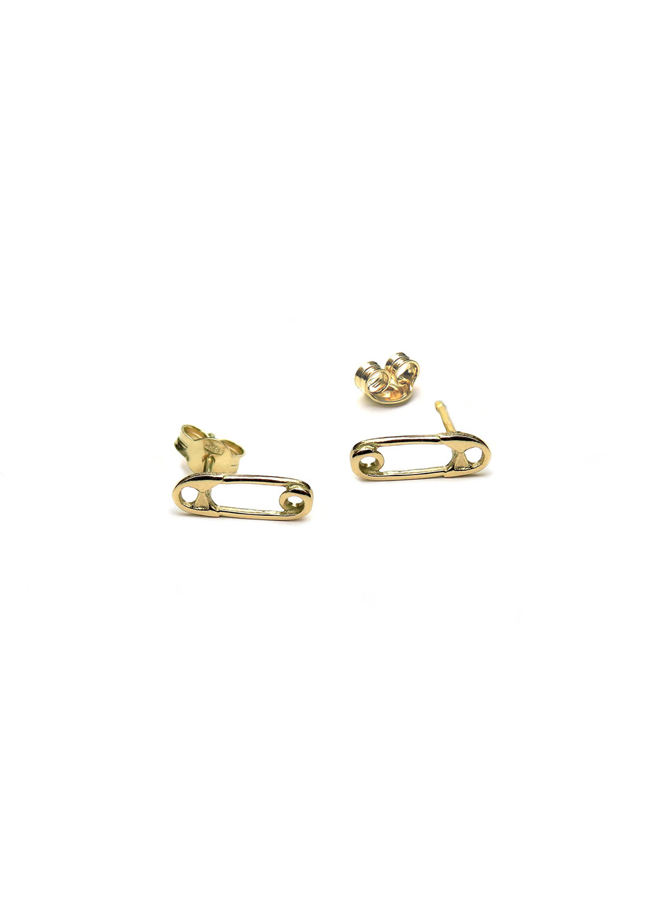 Micro Safetypin in 18kt solid gold