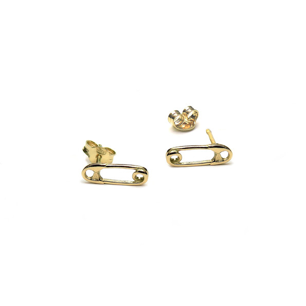 Micro Safetypin in 18kt solid gold