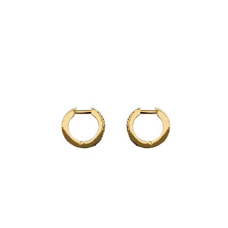Micro hoops diamonds in 18kt solid gold